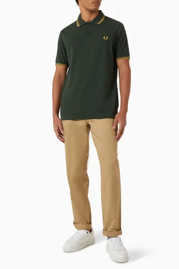 Twin Tipped Polo Shirt in Cotton-piqué