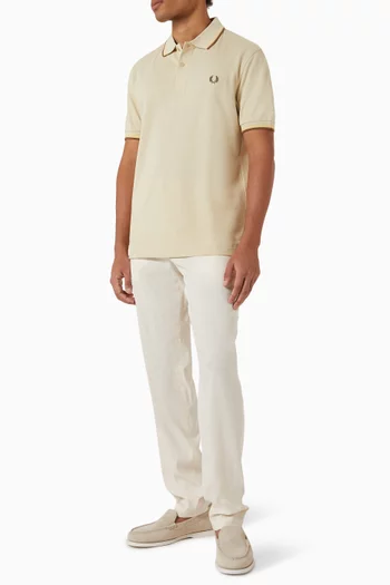 Twin Tipped Polo Shirt in Cotton-piqué