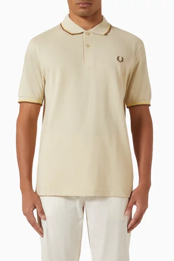 Twin Tipped Polo Shirt in Cotton-piqué
