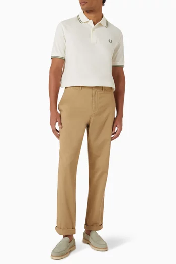 Twin Tipped Polo Shirt in Cotton-piqué