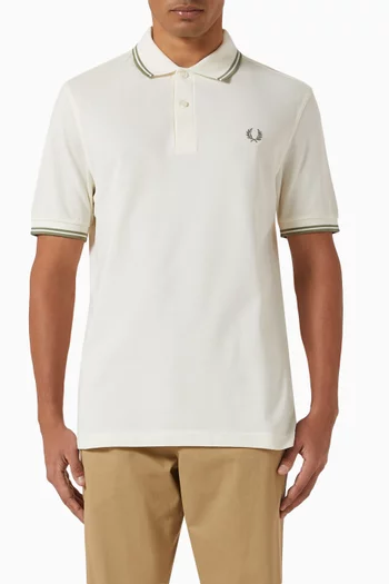 Twin Tipped Polo Shirt in Cotton-piqué