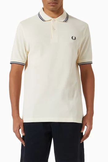 Twin Tipped Polo Shirt in Cotton-piqué