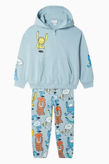 Nature-print Sweatpants in Cotton