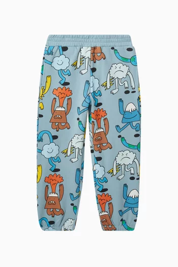Nature-print Sweatpants in Cotton