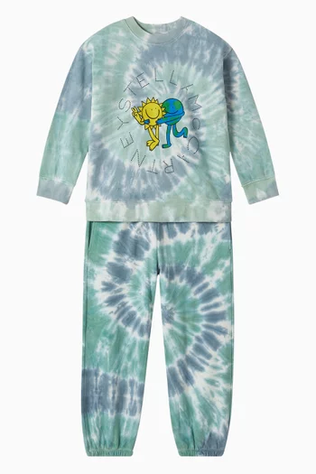 Sun & Earth Tie-dye Sweatpants in Cotton