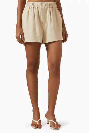Frankie Elastic Shorts in Tweed