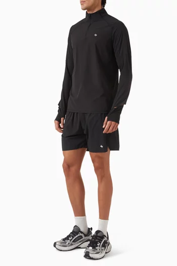 شورت رياضي بطبعة رقم 247‏ نايلون مطاطي