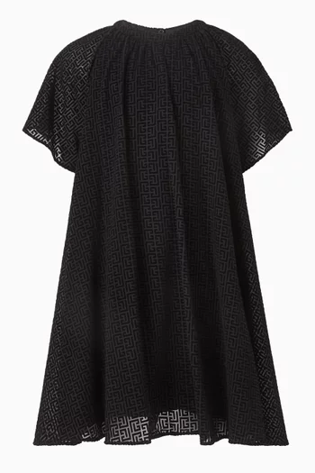 Flared Dress in Jacquard