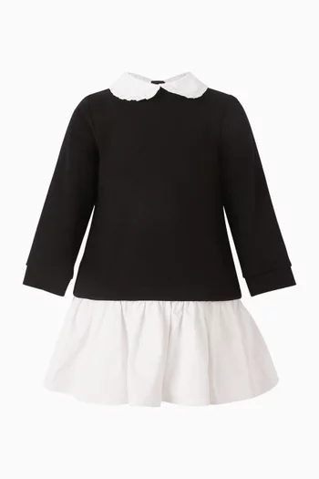 Two-tone Dress in Cotton