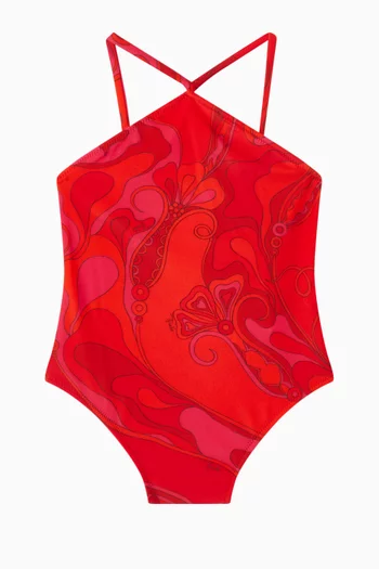 Printed One-piece Swimsuit
