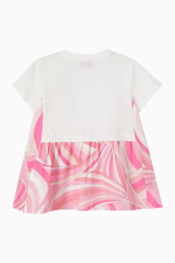 Abstract Print Dress in Jersey
