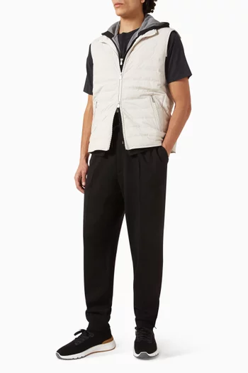 Drawstring Pants in Cotton Blend