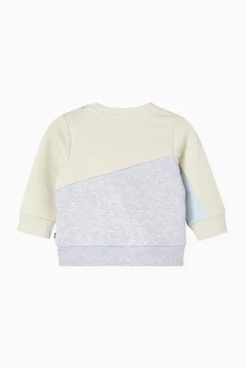 سويت شيرت بشعار الماركة صوف قطني