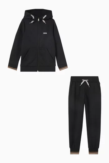 Logo Tracksuit Set in Cotton-blend