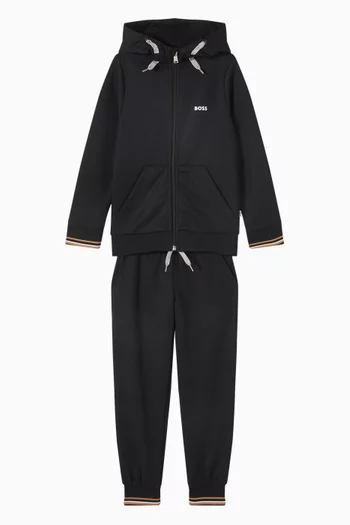 Logo Tracksuit Set in Cotton-blend