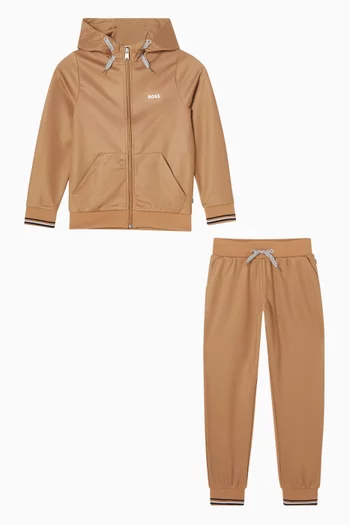 Logo Tracksuit Set in Cotton-blend