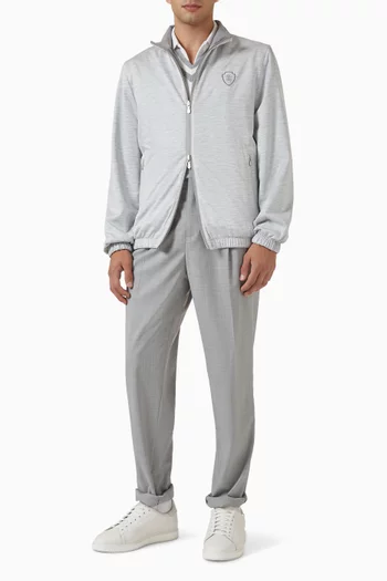 Reversible Jacket in Silk Blend