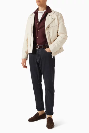 Overshirt in Virgin Wool Flannel