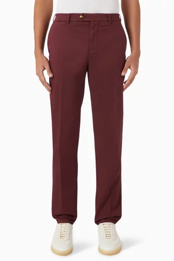 Garment-dyed Pants in Cotton Garbardine