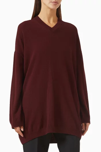 North V-neck Sweater in Wool