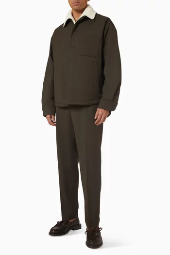 La Chemise Boulanger in Virgin Wool-blend