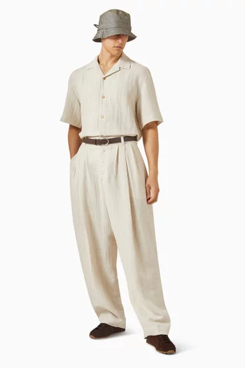 قميص فونشيو قطن وكتان