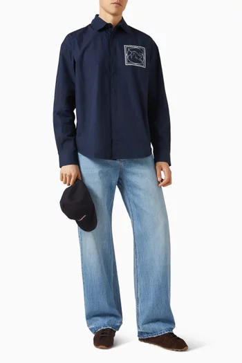 Le Chemise Simon Shirt in Cotton Poplin