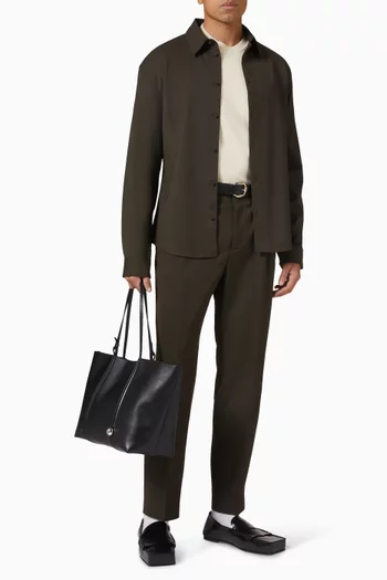 قميص مونداني صوف بكر مطاطي