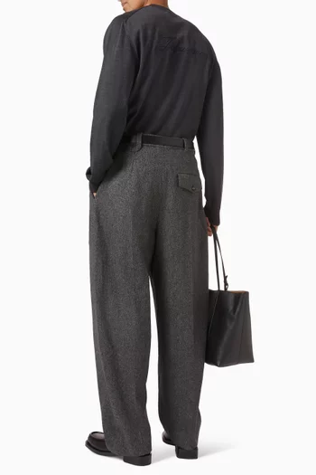 Le Sweater Brodé in Wool-blend