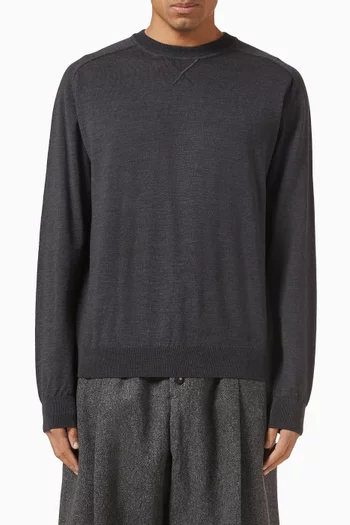 Le Sweater Brodé in Wool-blend