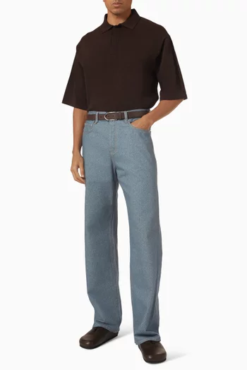 تي شيرت بولو لينو مزيج قطن