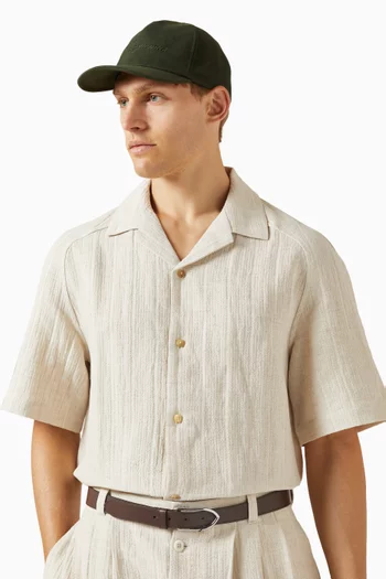 Logo-embroidered Baseball Cap in Felted Cotton