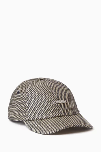 La Casquette Gadjo Striped Baseball Cap în Cotton