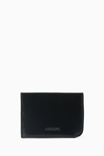 Le Porte Cartes Curvo Card Holder in Leather