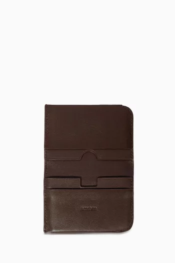Le Porte Cartes Curvo Card Holder in Leather