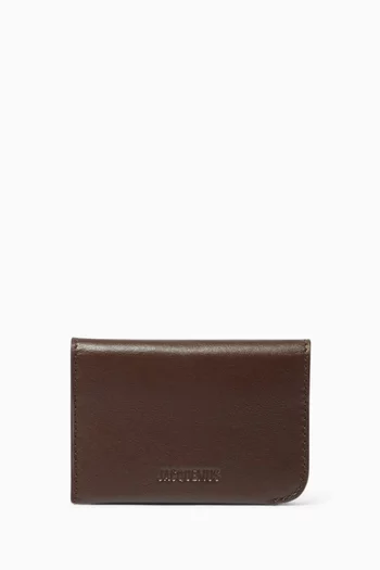 Le Porte Cartes Curvo Card Holder in Leather