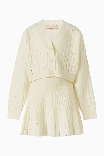 تنورة مرصعة بأحجار الراين نسيج فيسكوز