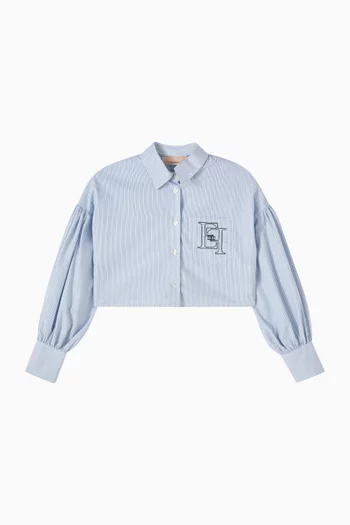 Cropped Shirt in Cotton