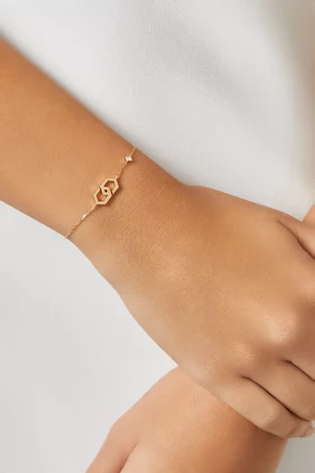 Infinity Diamond Bracelet in 18kt Yellow Gold