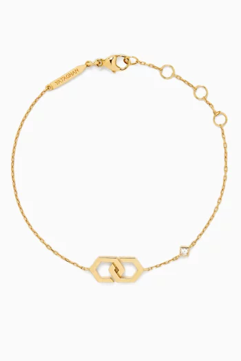 Infinity Diamond Bracelet in 18kt Yellow Gold
