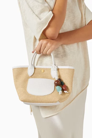 حقيبة بتصميم سلة مقاس XS قنب من مجموعة لو بلياج