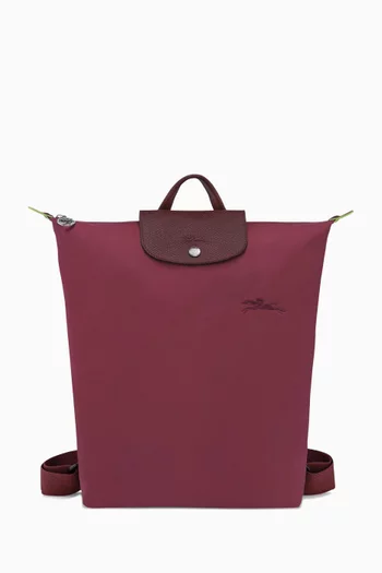 Medium Le Pliage Green Backpack in Canvas