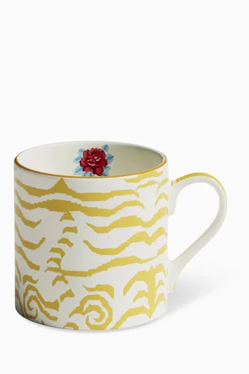 Indian Tiger Mug in Porcelain