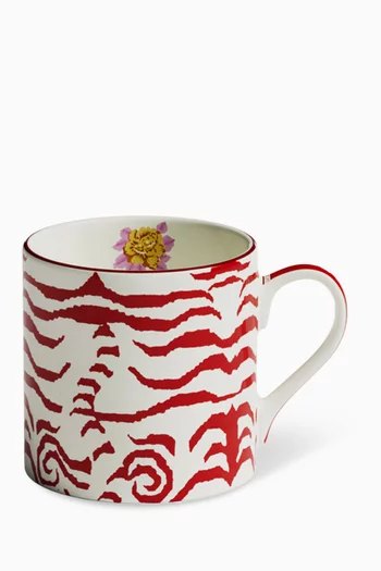 Indian Tiger Mug in Porcelain
