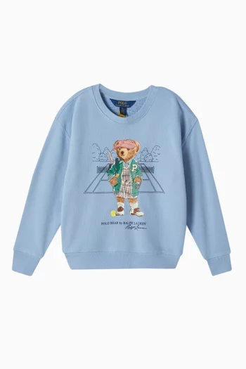 Bear Logo Sweatshirt in Cotton-blend
