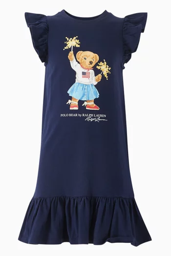 Polo Bear Dress in Cotton Jersey