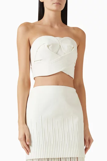 بلوزة أوندا قصيرة قطن