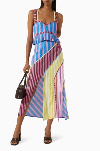 Julieta Crop Top in Linen Blend