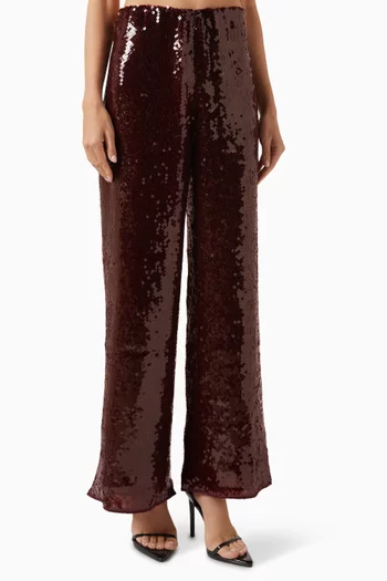 بنطال ماريلين مطرز بالترتر