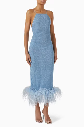 Lumière Plumage Maxi Dress